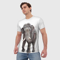 Футболка мужская Большой слон, цвет: 3D-принт — фото 2