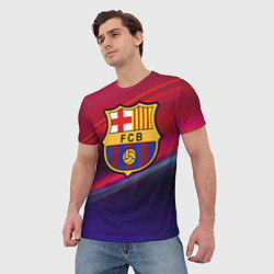 Футболка мужская ФК Барселона, цвет: 3D-принт — фото 2