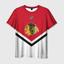 Футболка мужская NHL: Chicago Blackhawks, цвет: 3D-принт