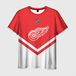 Футболка мужская NHL: Detroit Red Wings, цвет: 3D-принт