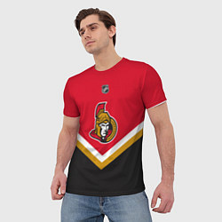 Футболка мужская NHL: Ottawa Senators, цвет: 3D-принт — фото 2