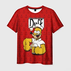 Футболка мужская Duff Beer, цвет: 3D-принт