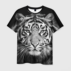 Футболка мужская Мордочка тигра, цвет: 3D-принт