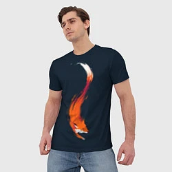 Футболка мужская Хитрая лисичка, цвет: 3D-принт — фото 2