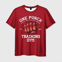 Футболка мужская One Punch Gym, цвет: 3D-принт