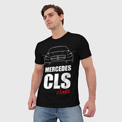 Футболка мужская Mercedes CLS Class, цвет: 3D-принт — фото 2
