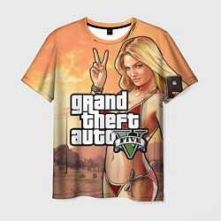 Футболка мужская GTA V, цвет: 3D-принт