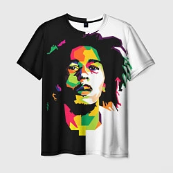 Футболка мужская Bob Marley: Colors, цвет: 3D-принт
