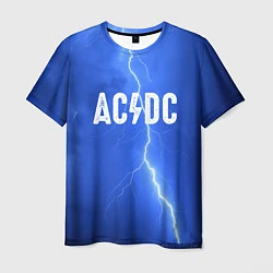 Футболка мужская AC/DC: Lightning, цвет: 3D-принт