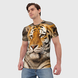 Футболка мужская Мудрый тигр, цвет: 3D-принт — фото 2