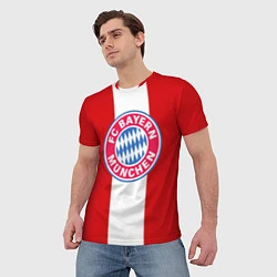 Футболка мужская Bayern FC: Red line, цвет: 3D-принт — фото 2