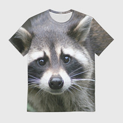 Футболка мужская Озадаченный енот, цвет: 3D-принт