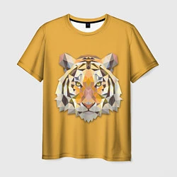 Футболка мужская Геометрический тигр, цвет: 3D-принт