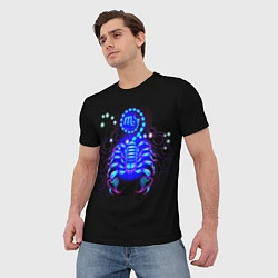 Футболка мужская Космический Скорпион, цвет: 3D-принт — фото 2