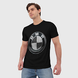 Футболка мужская BMW - emblem, цвет: 3D-принт — фото 2