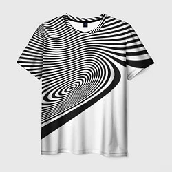 Футболка мужская Black & White Illusion, цвет: 3D-принт