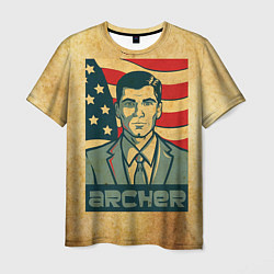 Футболка мужская Archer USA, цвет: 3D-принт