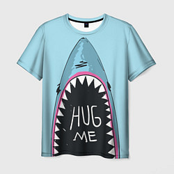 Футболка мужская Shark: Hug me, цвет: 3D-принт
