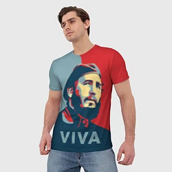 Футболка мужская Фидель Кастро, цвет: 3D-принт — фото 2