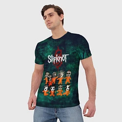Футболка мужская Группа Slipknot, цвет: 3D-принт — фото 2