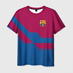 Футболка мужская Barcelona FC: Blue style, цвет: 3D-принт