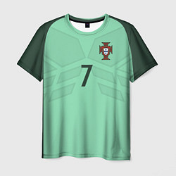 Футболка мужская Сборная Португалии: Роналду ЧМ-2018, цвет: 3D-принт