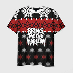 Футболка мужская Праздничный Bring Me the Horizon, цвет: 3D-принт