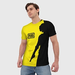Футболка мужская PUBG: Yellow Shadow, цвет: 3D-принт — фото 2