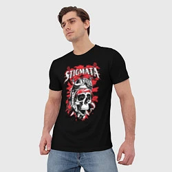 Футболка мужская Stigmata Skull, цвет: 3D-принт — фото 2
