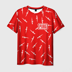 Футболка мужская PUBG: Red Weapon, цвет: 3D-принт