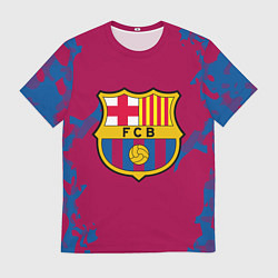 Футболка мужская FC Barcelona: Purple & Blue, цвет: 3D-принт