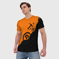 Футболка мужская Bitcoin Mining, цвет: 3D-принт — фото 2
