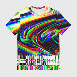 Футболка мужская Оптический глитч, цвет: 3D-принт