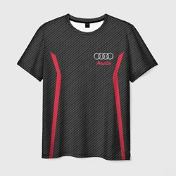 Футболка мужская Audi: Black Carbon, цвет: 3D-принт