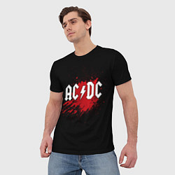 Футболка мужская AC/DC: Red Spot, цвет: 3D-принт — фото 2