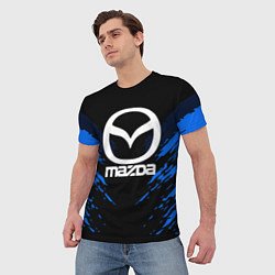 Футболка мужская Mazda: Blue Anger, цвет: 3D-принт — фото 2