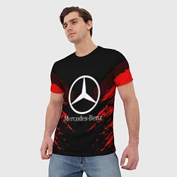 Футболка мужская Mercedes-Benz: Red Anger, цвет: 3D-принт — фото 2