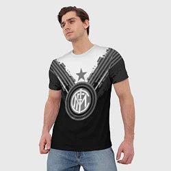 Футболка мужская FC Inter: Black Style, цвет: 3D-принт — фото 2