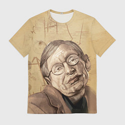 Футболка мужская Стивен Хокинг, цвет: 3D-принт