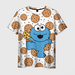 Футболка мужская Cookie Monster, цвет: 3D-принт