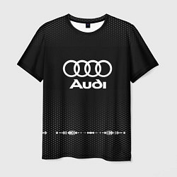 Футболка мужская Audi: Black Abstract, цвет: 3D-принт
