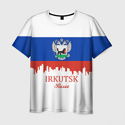 Футболка мужская Irkutsk: Russia цвета 3D-принт — фото 1