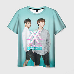 Футболка мужская Shownu & Kihyun, цвет: 3D-принт