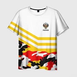 Футболка мужская Российская Империя: Камуфляж, цвет: 3D-принт