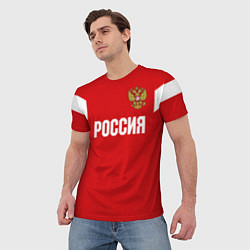 Футболка мужская Сборная России, цвет: 3D-принт — фото 2
