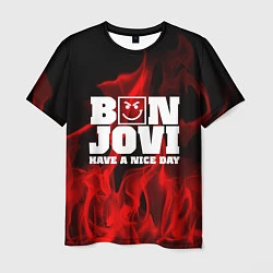 Футболка мужская Bon Jovi: Have a nice day, цвет: 3D-принт