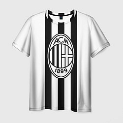 Футболка мужская AC Milan: Black & White, цвет: 3D-принт