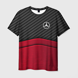 Футболка мужская Mercedes Benz: Red Carbon, цвет: 3D-принт
