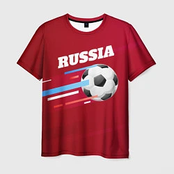 Футболка мужская Russia Football, цвет: 3D-принт
