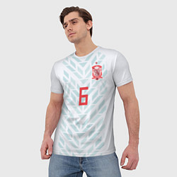 Футболка мужская Iniesta Away WC 2018, цвет: 3D-принт — фото 2